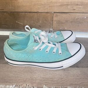 Teal Converses Women 6